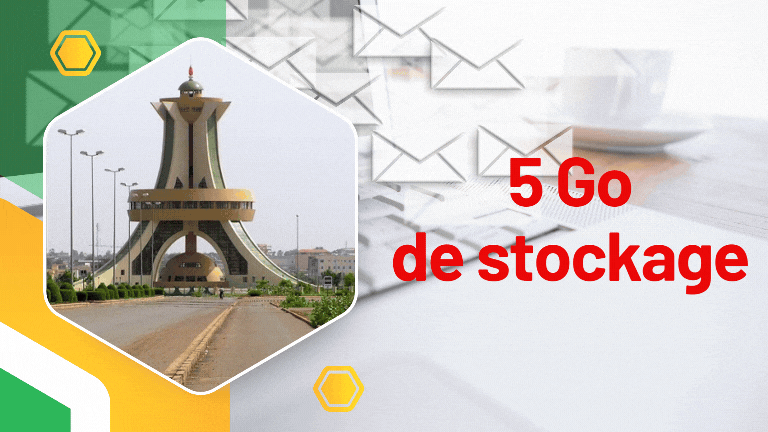 Adresse Email standard en .bf 5Go
